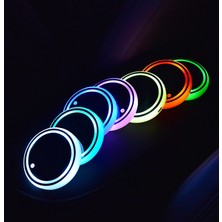 Cdwishbest Özelleştirilmiş Logo Olors Araba LED Bardaklık Işık Paspasları Araba Bardakları Şişe Atmosfer Işığı Takımyıldız Arka Işık LED Bardaklık Pedleri (Yurt Dışından)