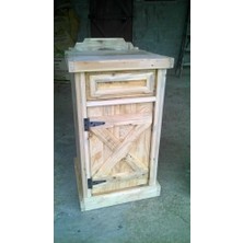 Masifart Octaaf Çok Amaçlı Masif Ağaç Komodin