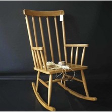 Masifart Travel Sallanır Sandalye Koltuk Natürel Cilali