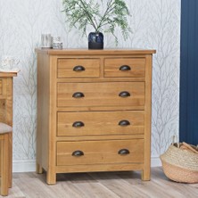 Masifart Alona 3+2 Çekmeceli Şifonyer 80 cm