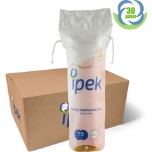 Ipek Makyaj Temizleme Pamuğu Yuvarlak 70'li 30 Paket