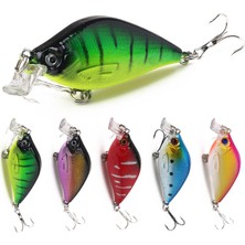 Tlg Shop No.4 Tarzı Hengjıa Lazer Crankbait Minnow Balıkçılık Cazibesi 6.5cm 8.4g Pesca Hooks Balık Wobbler Mücadele (Yurt Dışından)