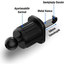 Coofbe Gravity Üçgen Tasarım Sarsılmaz Havlandırma Araç Içi Telefon Tutucu Araç Tutucu V Tipi Tutucu