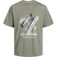 Jack & Jones Tint Crew Neck Erkek Gri Yuvarlak Yaka Tişört