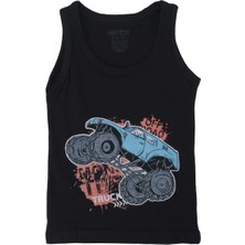 Bebelop Erkek Çocuk Off Road Desenli Atlet Boxer 2'li Alt Üst Takım