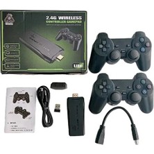 Comse Gaming Atari 2.4g Uyumlu Kablosuz Çift Kol Atari Retro 20000 Oyun Game Stick