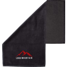 Lord Mountain Spor Havlusu,fitness Havlusu,antreman Havlusu,el HAVLUSU,%100 Pamuk HAVLU,90X50 cm Erkek,kadın,siyah