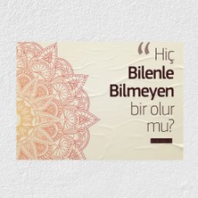 Sınıf Sepeti Hiç Bilenle Bilmeyen Bir Olurmu Posteri - PO218