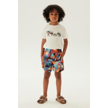 Nebbati Erkek Çocuk Desenli Şort