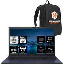 Asus Expertbook Intel Core I3 1215U 16GB 2tb SSD 15.6" Fhd Fdos Taşınabilir Bilgisayar B1502CBA-EJ0253 & Per4 Çanta EJ0253P44