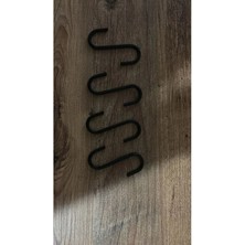 Jbox 4 Adet, Siyah Renk, 7,5 Cm, Metal Kanca, S Kanca, Es Kanca, Banyo Kanca, Demir Kanca