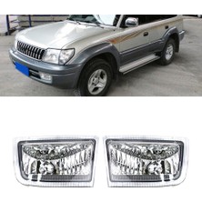 Benagee Araba Ön Sağ Tampon Sis Farları Montaj Sis Lambası Ampul Olmadan Toyota Land Cruiser Prado 90 FJ90 3400 1996-2003 (Yurt Dışından)