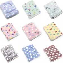 Shanhua Shop E Stili 40X60CM Köpek Yatağı Cama Perro Pet Battaniye Yumuşak Kalınlaşmış Polar Ped Yatak Mat Yavru Köpek Kedi Kanepe Minderi Ev Halısı Sıcak Uyku Örtüsü (Yurt Dışından)