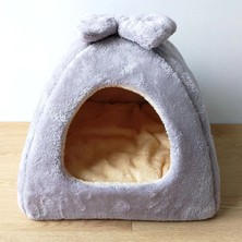 Shanhua Shop Açık Gri Tarzı 25X25CM Pet Kedi Evi Kanepe Yatak Köpek Kulübesi Kış Sıcak Köpek Için Uyku Köpek Kedi Malzemeleri Kesim Kediler Paspaslar (Yurt Dışından)