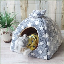 Shanhua Shop Açık Gri Tarzı 25X25CM Pet Kedi Evi Kanepe Yatak Köpek Kulübesi Kış Sıcak Köpek Için Uyku Köpek Kedi Malzemeleri Kesim Kediler Paspaslar (Yurt Dışından)