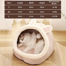 Shanhua Shop E Stili 37X35X32CM Sıcak Kedi Evi Kedi Yatağı Sevimli Yavru Kedi Şezlong Yastık Çadır Köpek Yavrusu Için Pet Sepeti Yıkanabilir Mağara Yatağı Yuva Yastığı Tatlı (Yurt Dışından)