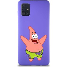 Printify Samsung Galaxy M31S Soft Premier Kapak Patrick Yıldız Tasarımlı Silikon Kılıf - Mor