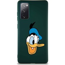 Printify Samsung Galaxy S20 Fe Soft Premier Kapak Donald Duck-A Tasarımlı Silikon Kılıf - Yeşil