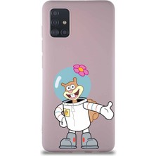 Printify Samsung Galaxy M31S Soft Premier Kapak Sandy Tasarımlı Silikon Kılıf - Pudra