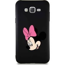 Printify Samsung Galaxy J7 Soft Premier Kapak Minnie Mouse-B Tasarımlı Silikon Kılıf - Siyah