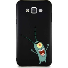 Printify Samsung Galaxy J7 Core Soft Premier Kapak Plankton Tasarımlı Silikon Kılıf - Siyah