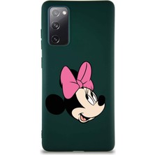 Printify Samsung Galaxy S20 Fe Soft Premier Kapak Minnie Mouse-A Tasarımlı Silikon Kılıf - Yeşil