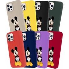 Printify Samsung Galaxy J7 Soft Premier Kapak Mickey Mouse-A Tasarımlı Silikon Kılıf - Siyah