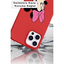Printify Samsung Galaxy A50 Soft Premier Kapak Minnie Mouse-B Tasarımlı Silikon Kılıf - Mor
