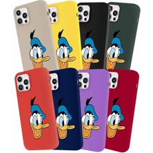 Printify Samsung Galaxy A21S Soft Premier Kapak Donald Duck-A Tasarımlı Silikon Kılıf - Mürdüm