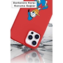 Printify Samsung Galaxy A30S Soft Premier Kapak Donald Duck-C Tasarımlı Silikon Kılıf - Siyah