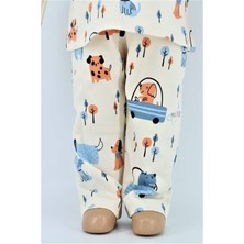 Pieros Baby Erkek Bebek Pijama Badi ve Pantolon 2'li Takım 0117