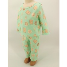 Pieros Baby Erkek Bebek Pijama Badi ve Pantolon 2'li Takım 0111