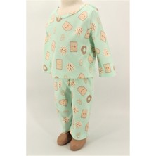 Pieros Baby Erkek Bebek Pijama Badi ve Pantolon 2'li Takım 0111