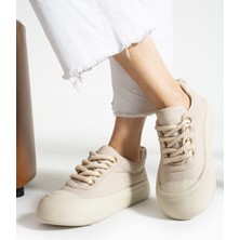 Alemdar Shoes Zeny Krem Kadın Sneakers