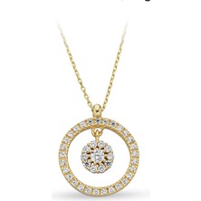 ÇGK KUYUMCULUK Altın Taşlı Kolye CGKKKLY019