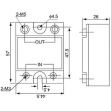 SSR-60DA SSR Solid State Röle 60A (Katı Hal Rölesi)