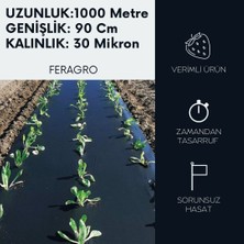 Agrofer Agrofer/uzunluk 1000 Metre/genişlik 90 Cm/kalınlık 30 Mikron/plastik Siyah Malç Naylonu