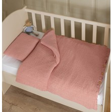 Destiny Hometex %100 Pamuk 4 Katlı Muslin Bebek Nevresim Kılıf Seti (Çarşafsız)