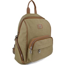 EN Deri Kadın Kanvas Günlük Sırt Çantası