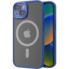 Rock iPhone 14 Pro Max Anti-Drop Lens Korumalı Magsafe Kılıf Mavi