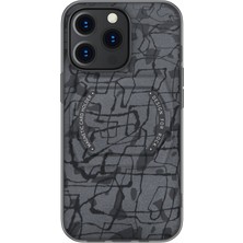 Rock Space 13 Pro Max Moca Serisi Mag Safe Standlı Kılıf Gri