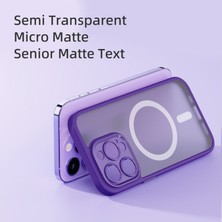 Rock iPhone 14 Pro Anti-Drop Lens Korumalı Magsafe Kılıf Mor