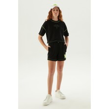 Tyess Kız Çocuk Siyah T-Shirt