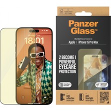 Panzerglass Eyecare Screen Protection iPhone 15 Pro Max | Ultra Geniş Fit