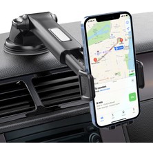 Tüm Akıllı Telefonlar Ile Uyumlu Vantuzlu Araç Telefon Tutucu