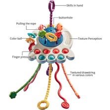 Sunsky Bebek Bulmaca Eğlenceli Parmak Pompalama Oyuncak Ahtapot (Mavi) (Yurt Dışından)