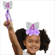 Süsle Bebek ve Parti 4 Yaş, Taçlı ve Asalı Set