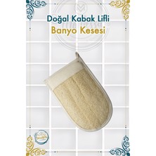 Mavessa Doğal Kabak Lifli Çift Yönlü Banyo & Duş Eldiven Vücut Kesesi, Banyo Lifi