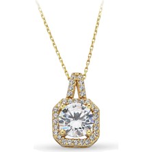 ÇGK KUYUMCULUK Altın Taşlı Kolye CGKKKLY035