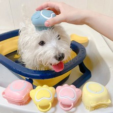 Kilinmoli Silikon Pet Banyo Fırçası Köpek Spa Masaj Tarak Köpekler Kediler Duş Saç Bakım Tarak Köpek Temizleme Fırçası Pet Malzemeleri (Yurt Dışından)